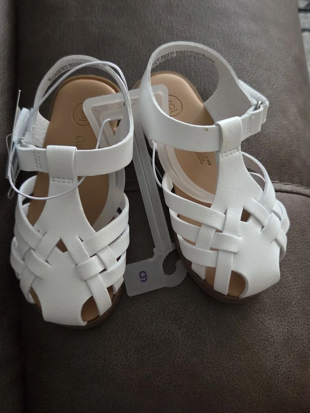 Cat & Jack Kids White Fisherman Sandals